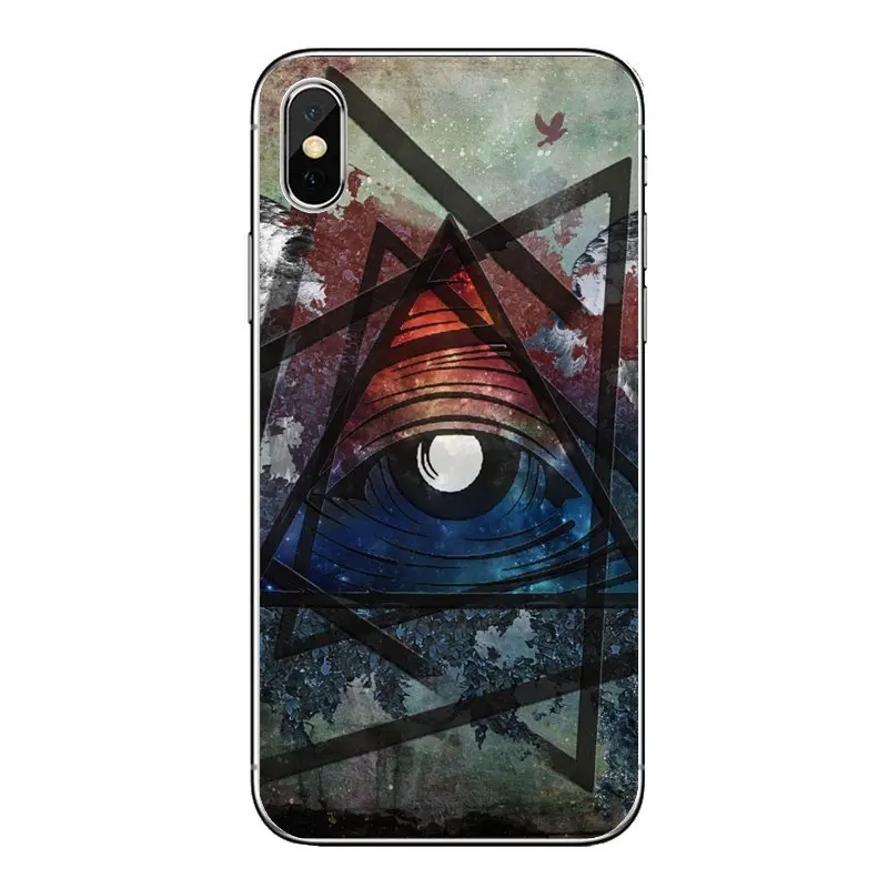 Прозрачные мягкие чехлы Illuminati Symbol Eye Pyramid Art для iPod Touch iPhone 4 4S 5 5S 5C SE 6 6S 7 8 X XR XS Plus MAX |