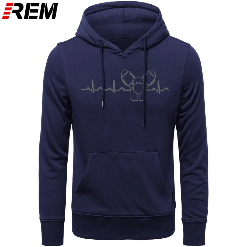 NAVY GRAY REM хлопок o-образным вырезом пользовательские печатные мужские Moto Guzzi Heartbeat зеленые мужские Толстовки, Толстовки - Цвет: NAVY GRAY
