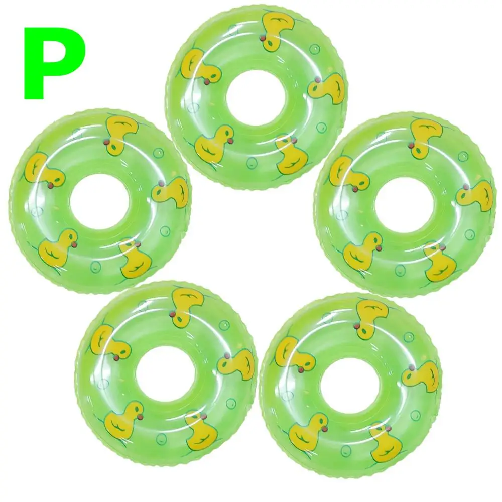 Fashion 1 Pcs 5 Pcs Doll Swimming Buoy Lifebelt Ring Summer Beach Bathing Buoy Dollhouse Accessories for Barbie Doll Baby Toy - Цвет: NO.P