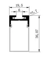 SET OF 10 DEEP-RECESS Aluminum Profile with Opal Matte Diffuser for LED Strip Light Flush Mount Applications. 1M (3.28 ft)
