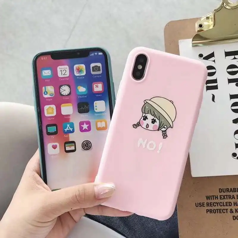 HOKEJ Модный мягкий силиконовый чехол высокого качества для iPhone 6 7 8 Plus X XS XR Max