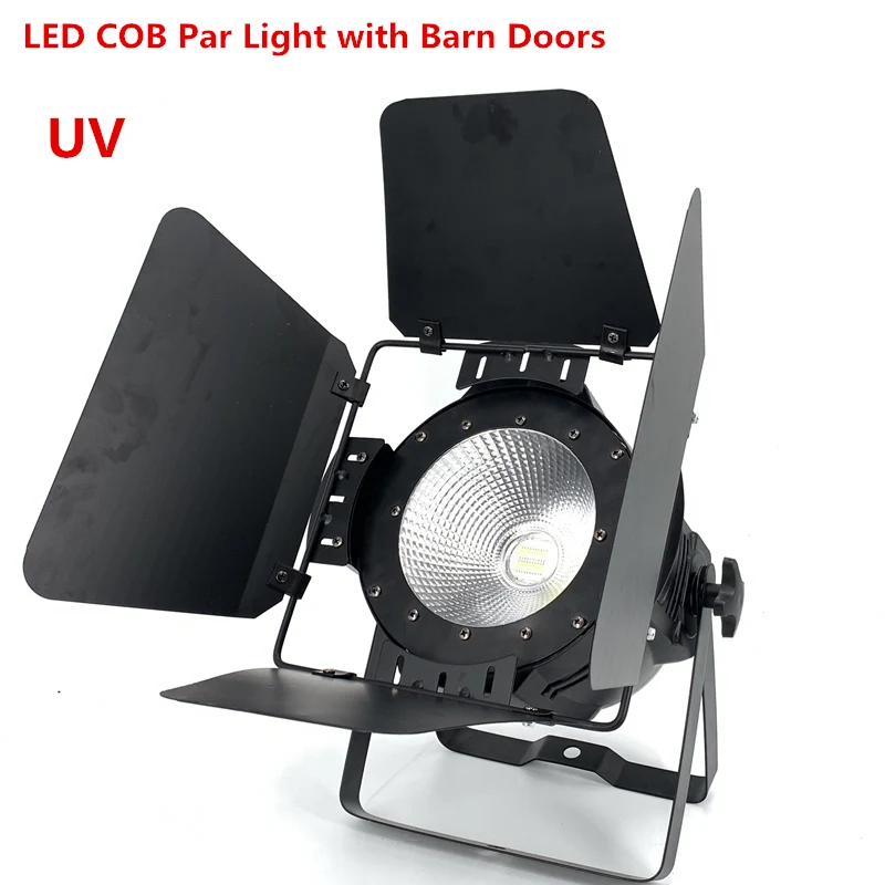 200 Вт COB светодиодный светильник с дверями сарая RGBWA UV 6в1/RGBW 4в1/RGB 3в1/теплый белый Par64 Светодиодный светильник для сценического диджея Dmx контроллер - Цвет: UV