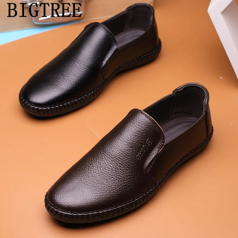 Мужская повседневная обувь горячая распродажа черные туфли-Лоферы для мужчин