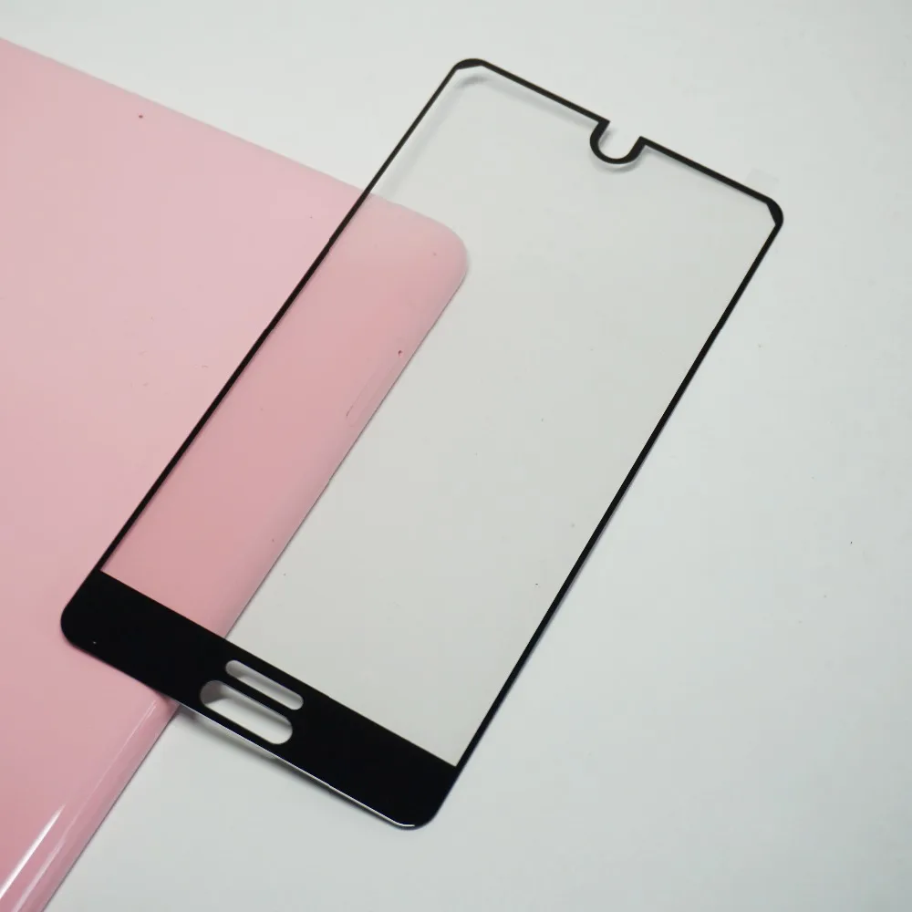 Черное закаленное стекло с полным покрытием для Sharp Aquos S2/5 5 дюйма защитная пленка