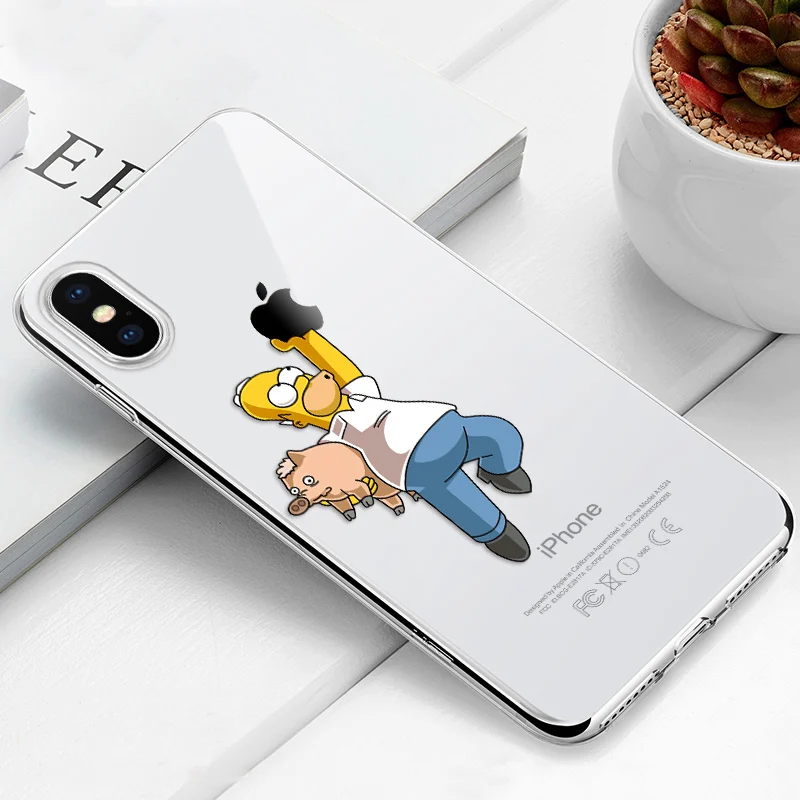 11 Мягкий силиконовый чехол для iPhone 6 6S Plus 7 8 Plus XR XS X 10 5 5S SE милый мультяшный Мягкий ТПУ чехол для телефона для iPhone Xr Xs max Coque - Цвет: 11