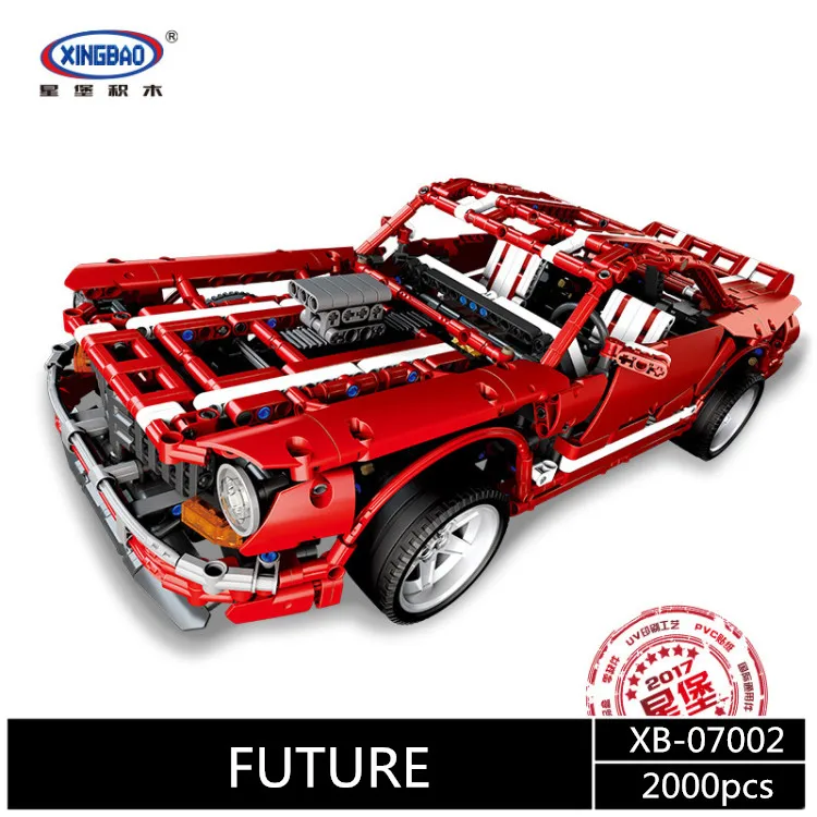 Xingbao07001/07002/07003 новые оригинальные творческие MOC Technic серии супер автомобиль набор детей строительные блоки кирпичи развивающие игрушки
