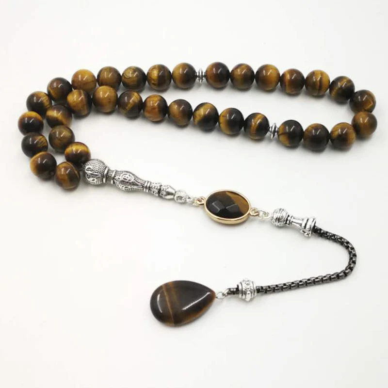 Новый стиль мужской Tasbih 2019 стильный тигровый глаз натуральный камень