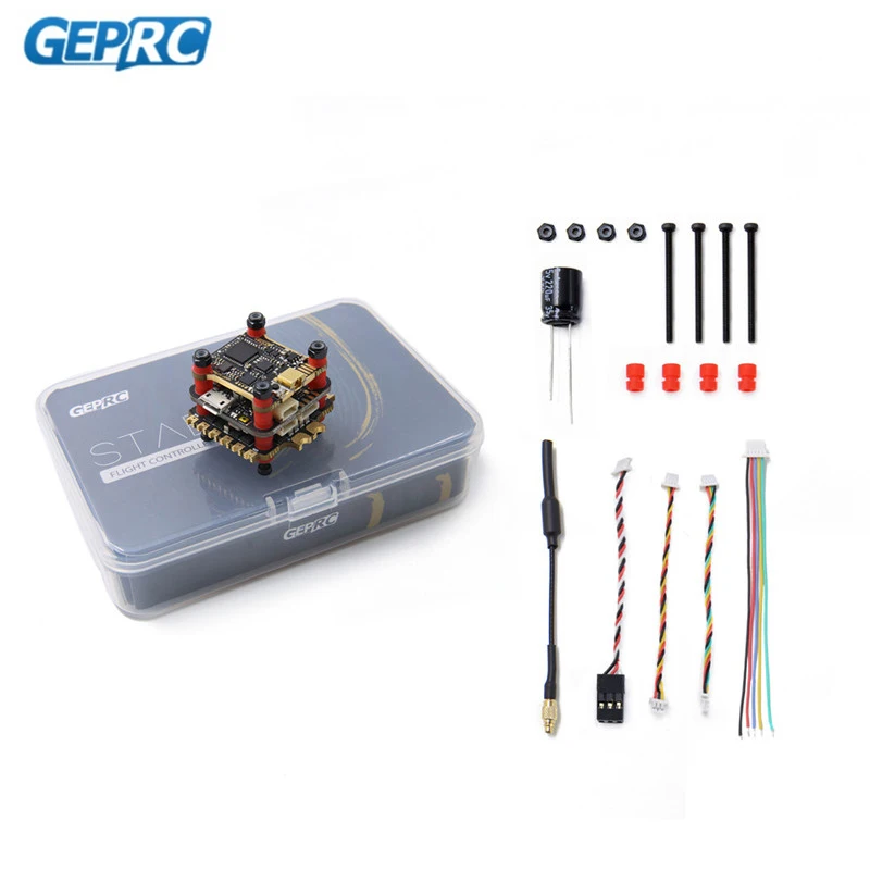 20x20 мм Geprc стабильный V2 F4 стек Контроллер полета AIO OSD BEC &amp 30A BL_S/35A BL_32 4в1 ESC 500 МВт VTX