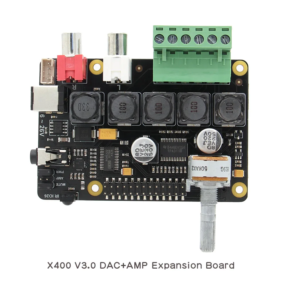 X400 board Raspberry Pi X400 ies аудио Плата расширения звуковая карта, модуль DAC для Raspberry Pi 3 Model B+/3B/Pi 2B/B - Цвет: X400 board