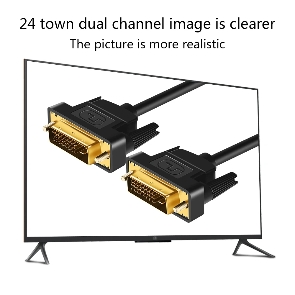 Высокоскоростной кабель DVI 1 м, 1,8 м, 2 м, 3 м позолоченный штекер Male-Male DVI к DVI kable 1080p для lcd DVD HDTV xbox