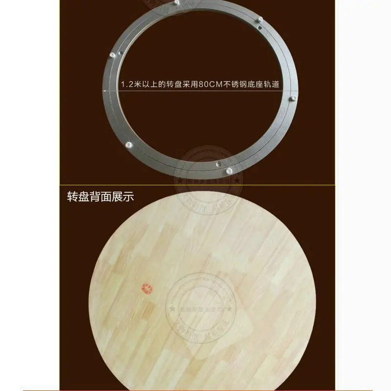 Декоративный узор из массива дуба Деревянные проигрыватели подшипник lazy susan