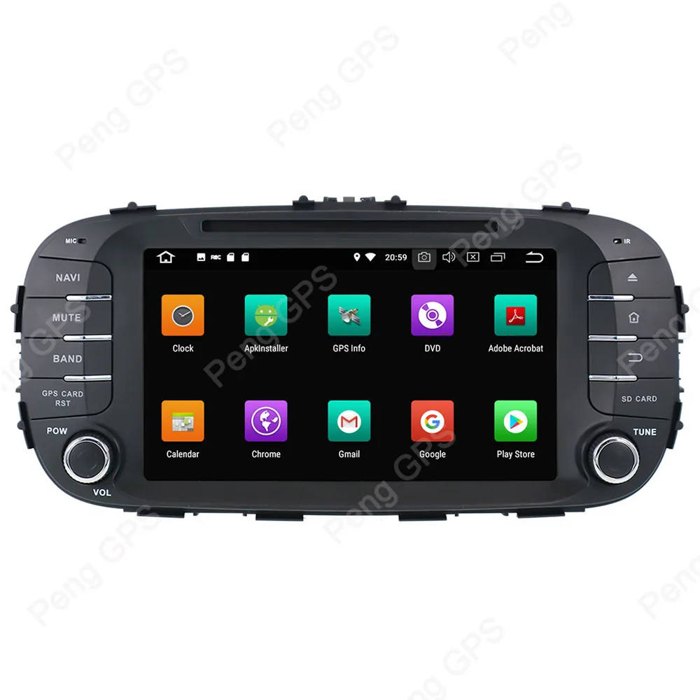 Автомагнитола 2 Din с восьмиядерным процессором DVD-проигрывателем Android 8 0