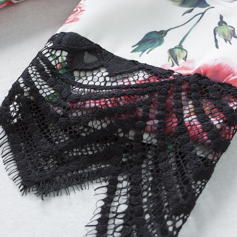 2018 летнее платье с цветочным принтом элегантные Винтажные наряды Новая мода