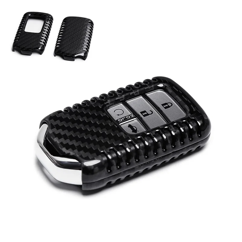 

100% Real Carbon Fiber Fit For Honda Civic 16-2017 Remote Keyless Key Cover Case