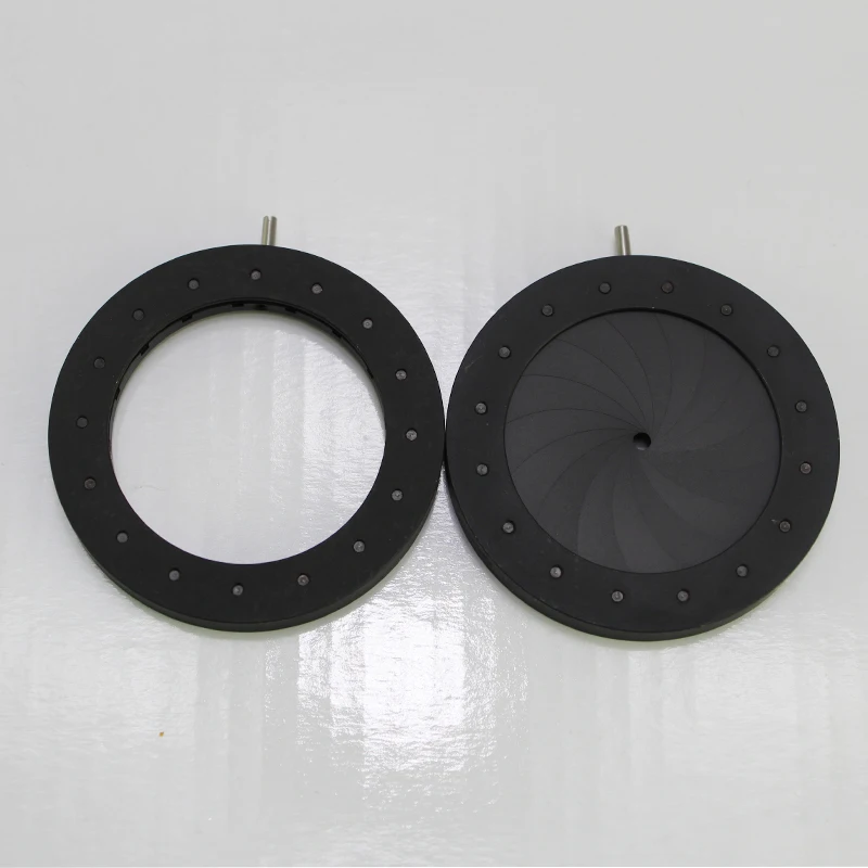 

100pcs New 1.5-37mm Digital Camera Microscope Adapter Adjustable Metal Iris Diaphragm Aperture Condenser Light Regulator