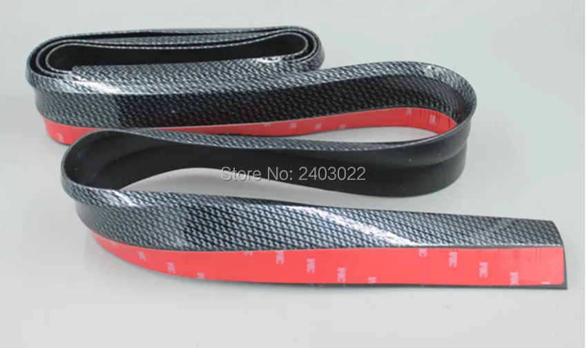 Мягкая Резиновая полоса для бампера из углеродного волокна автомобильная ширина