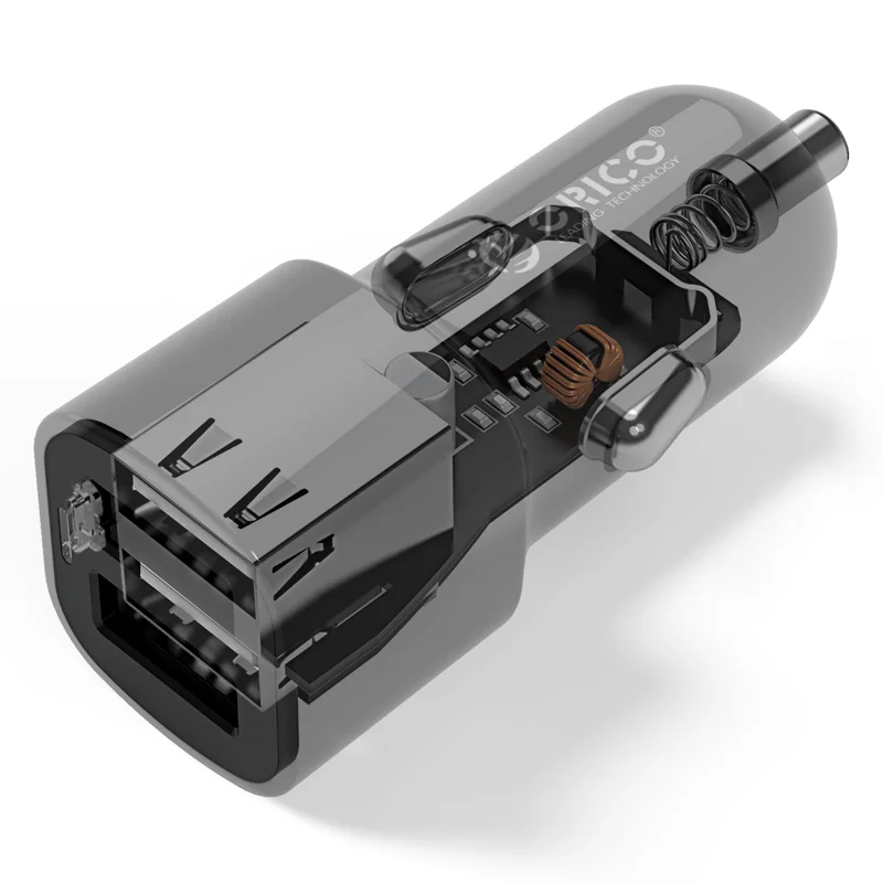 ORICO двухпортовый Переходник USB для зарядки в машине 5V2. 4A 17 Вт мини зарядное устройство прикуриватель для iPhone 7 samsung Galaxy S6 Edge Xiaomi