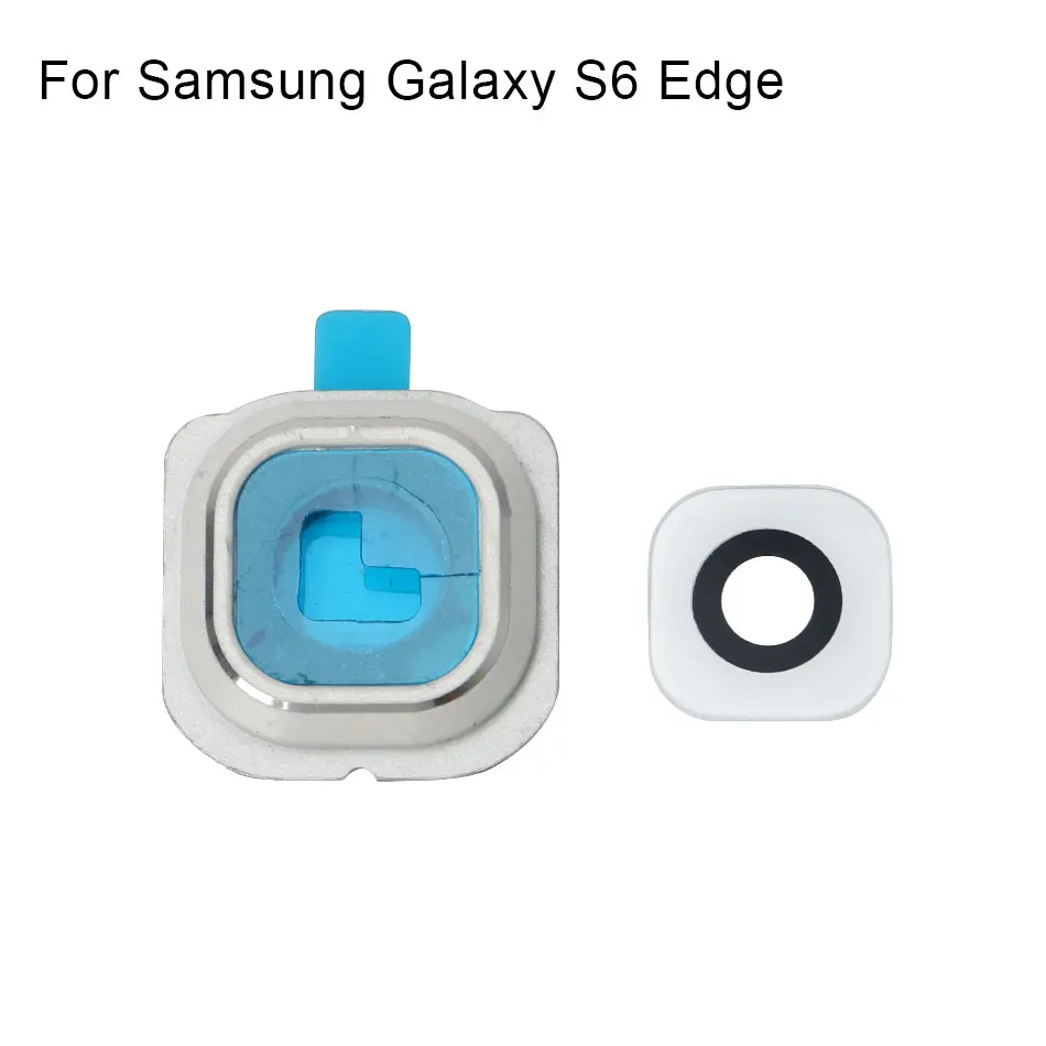1 комплект для samsung Galaxy S6 Edge задняя камера рамка держатель стекло объектив