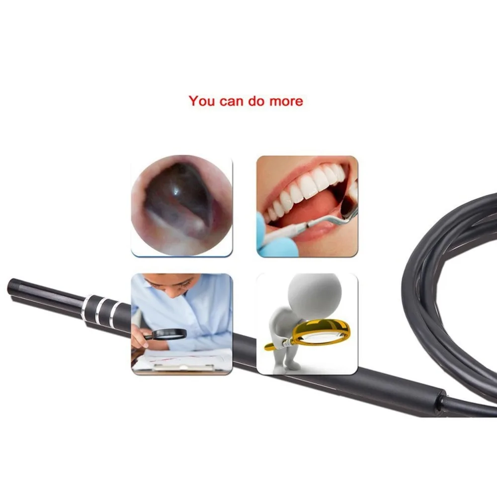 Международная упаковка) USB Ear Cleaning Endoscope HD визуальная ложка многофункциональная с камерой светящаяся Ушная Ухо Уход за ушами