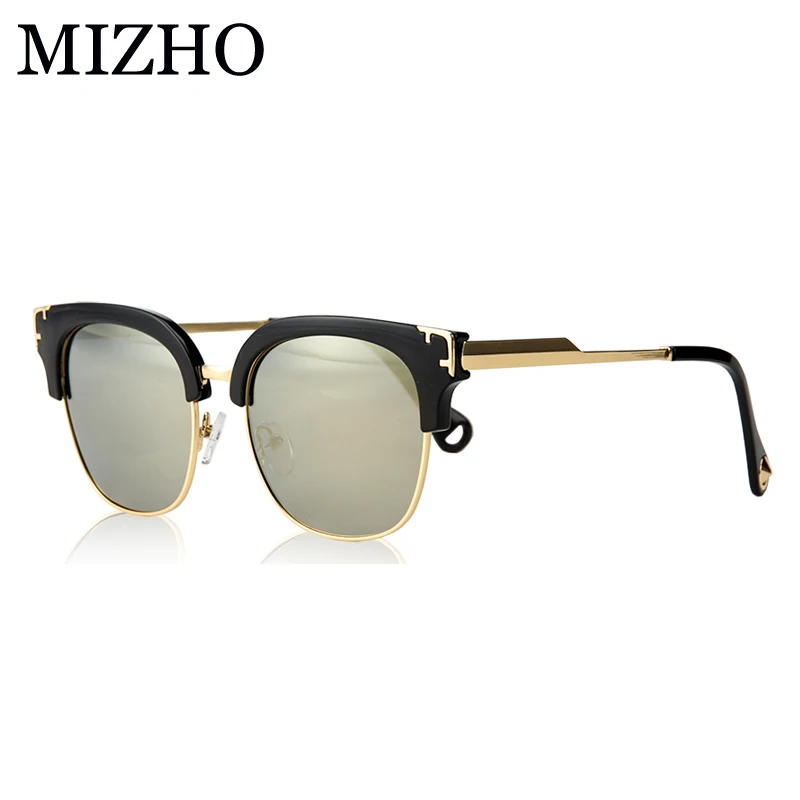 MIZHO Gold Vidrio оригинальные роскошные женские солнцезащитные очки поляризационные