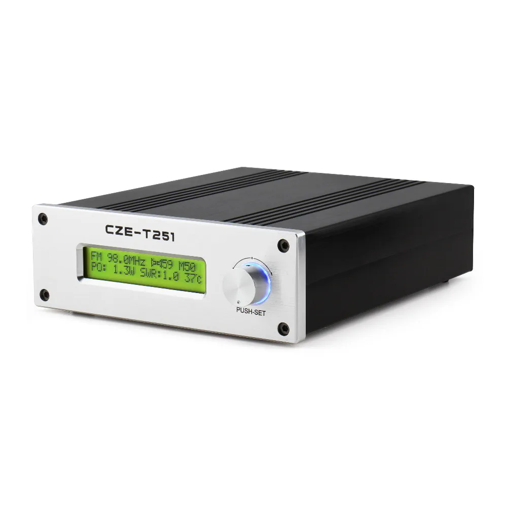 Professional CZE-T251 0-25W adjustable FM stereo transmitter broadcast radio station NJ connector | Radio &amp TV Broadcasting Equipment