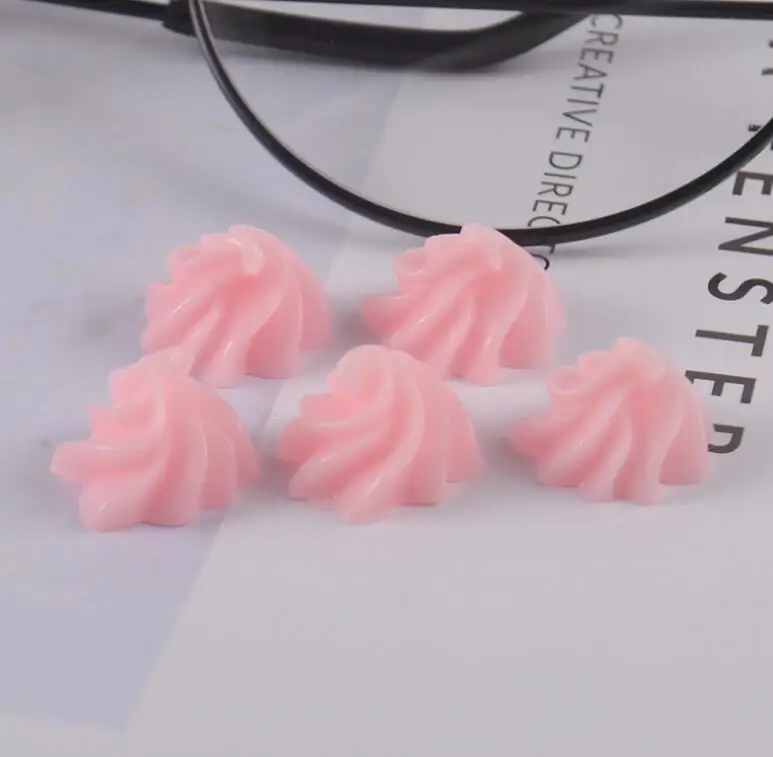 20 шт./лот шоколадная Смола плоская спина, кабошон Kawaii DIY художественное украшение из полимерного материала миниатюрный из смолы, в форме продуктов питания для телефона