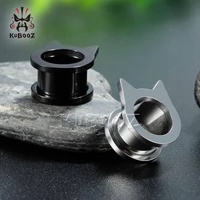 wholesale price stainless steel bat ear piercing body jewelry plugs stretchers tunnels gauges earrings expenders for gift 38pcs
