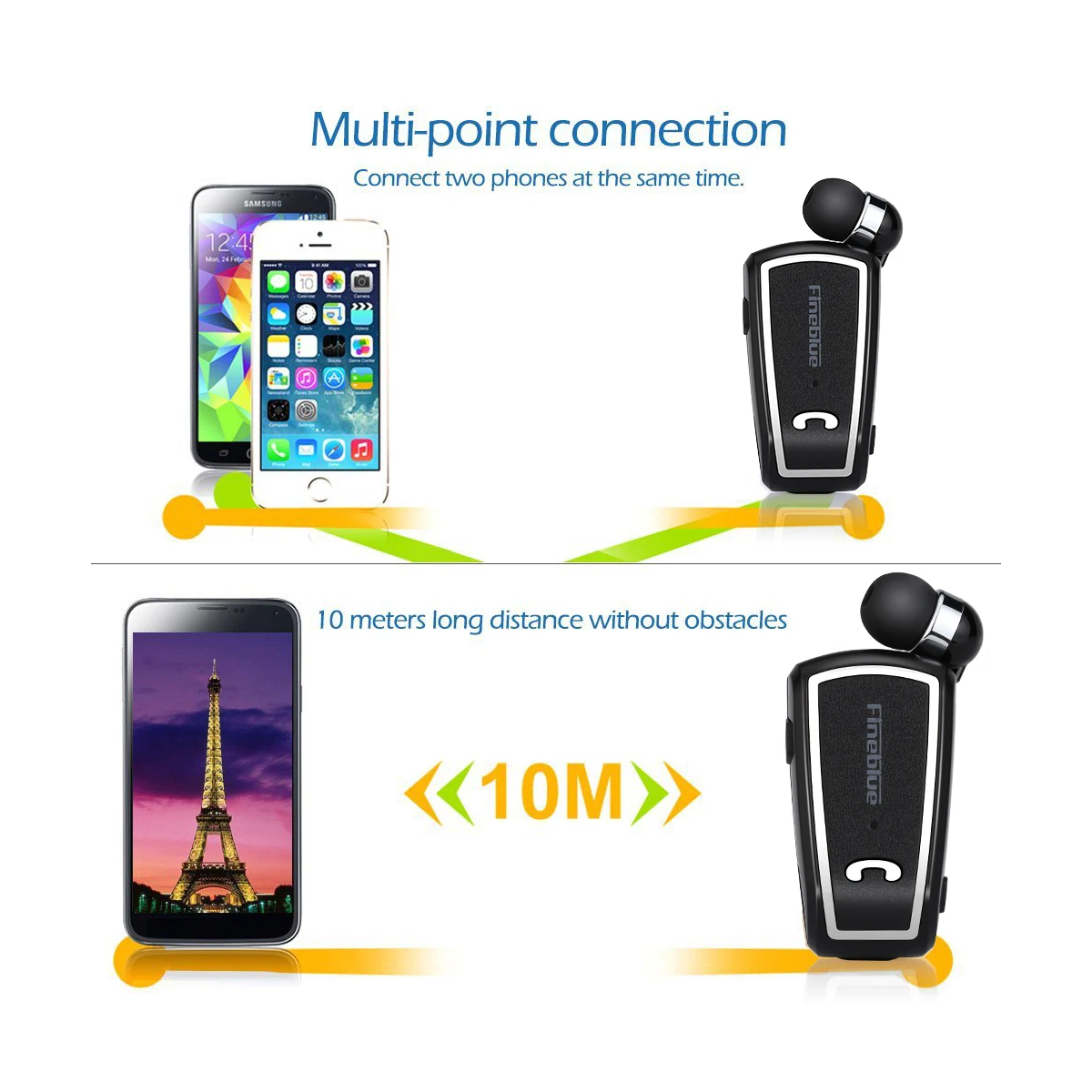 Fineblue F V3 Bluetooth 4 1 Беспроводные стерео наушники в ухо мини гарнитура для iPhone Samsung