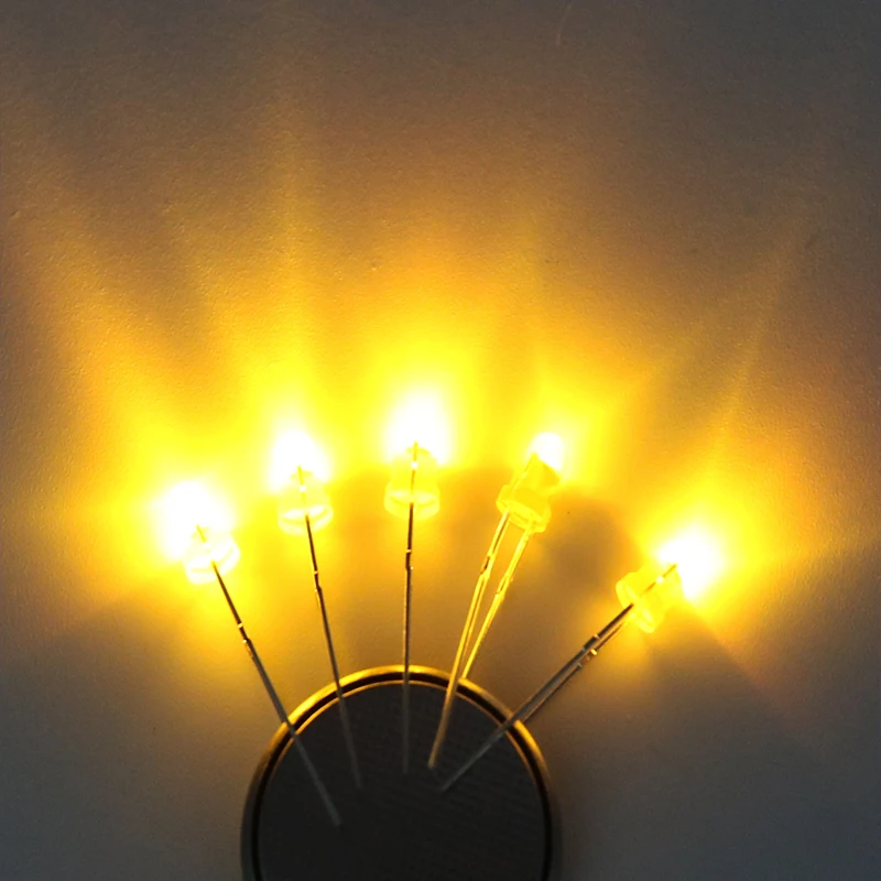 Светодиодный светильник 100 шт. 3 мм|set led|set diyset red |