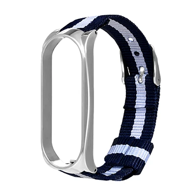 Hangrui нейлоновый холщовый ремешок для Xiaomi mi Band 4 сменный Браслет быстросъемный ремешок mi Band 4 смарт-браслет аксессуары - Цвет: color 7