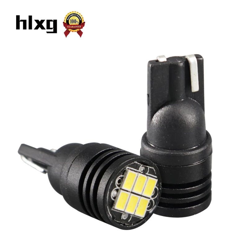 HLXG 10 шт. W5W CANBUS T10 светодиодный 194 168 автомобильный поворотный тормозной светильник