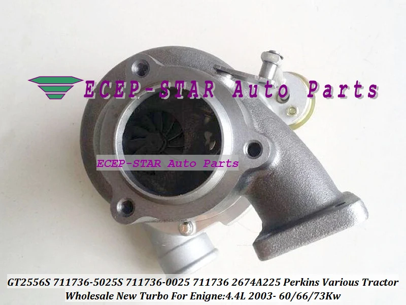 GT2556S 711736 5025S 0025 0029 2674A225 Турбокомпрессор для Perkins различные тракторы л T4.40 03 66