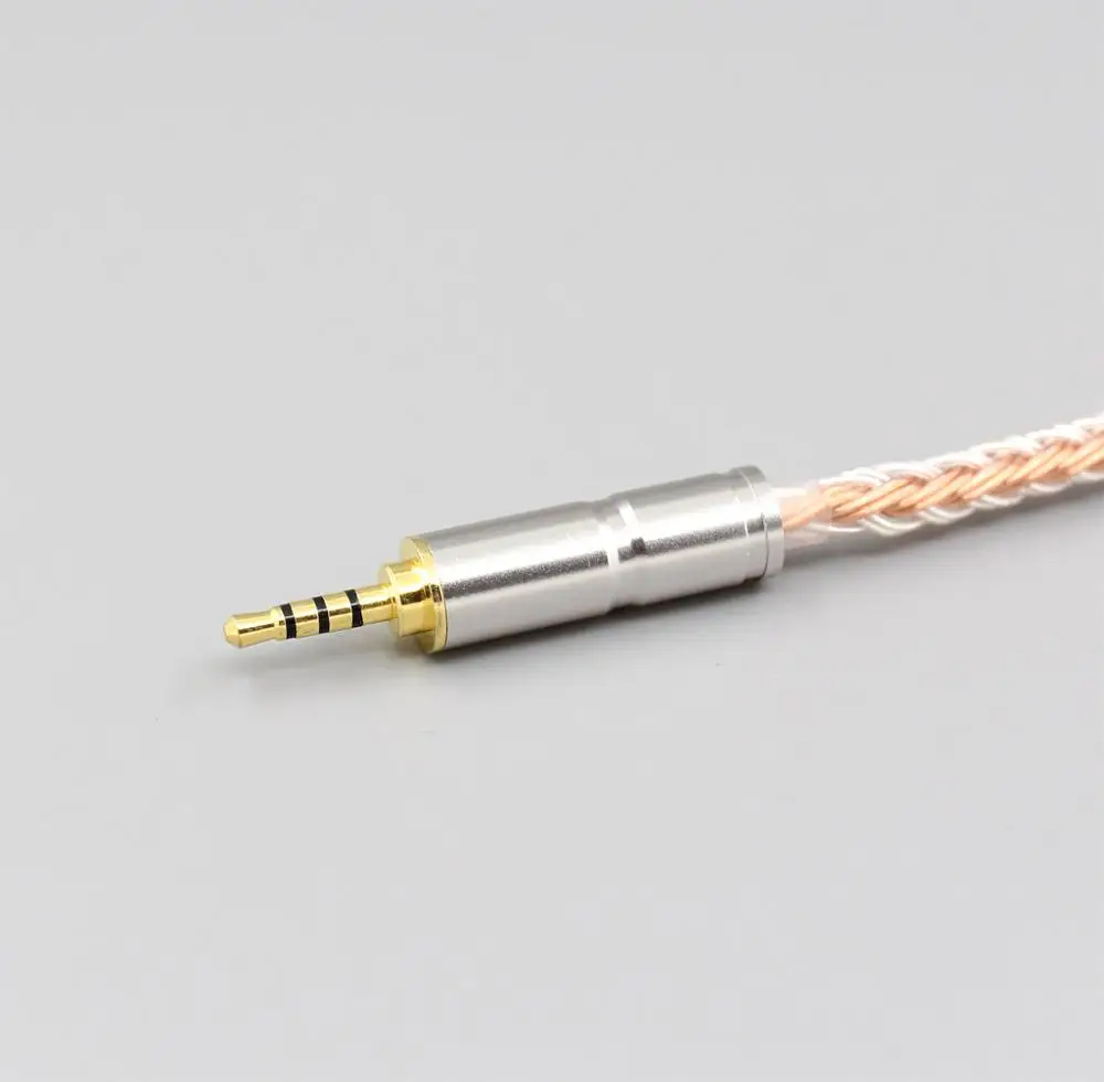 2.5mm 4 pole 16 ядер OCC+ чистый посеребренный кабель для Hifiman Sundara Ananda HE1000se HE6se he400 LN006156 - Цвет: 2.5mm 4 pole