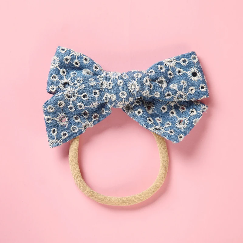 Повязка на голову с бантом для новорожденных 3 шт./лот цвета | Детская одежда и