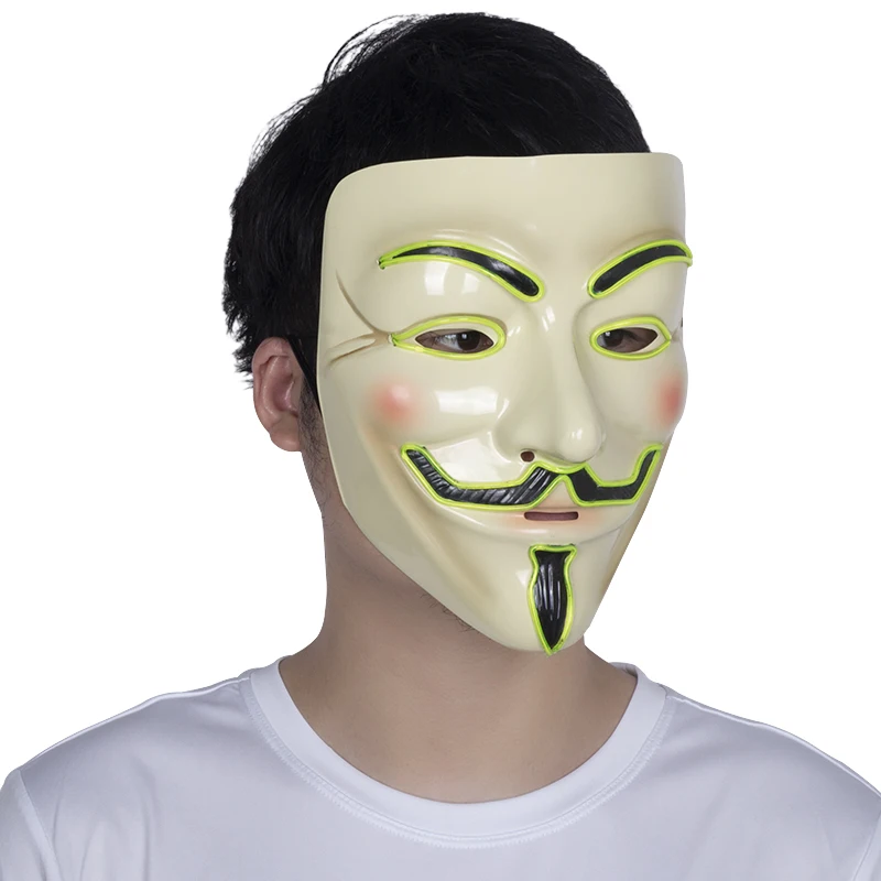 El светильник светодиодный V маска для вендетты Anonymous Guy Fawkes