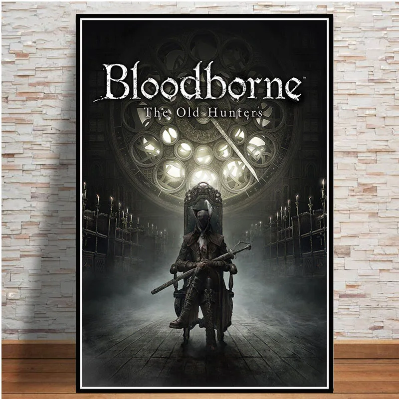 Игра Bloodborne Hunter Горячая видео игра Аниме бой художественный постер Картина Настенная картина домашний декор плакаты и принты