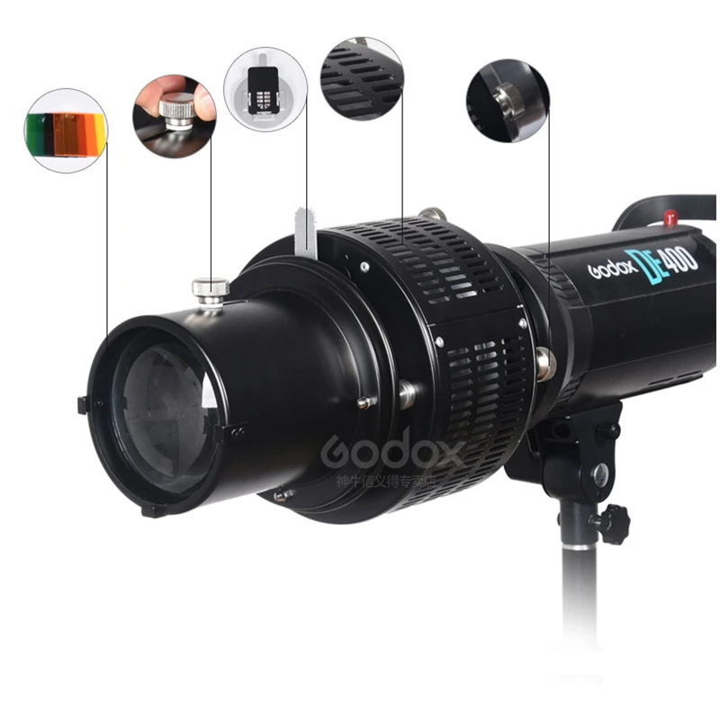 Фотооптический конденсатор Bowens фокусирующий конический для Godox SK400II|Аксессуары
