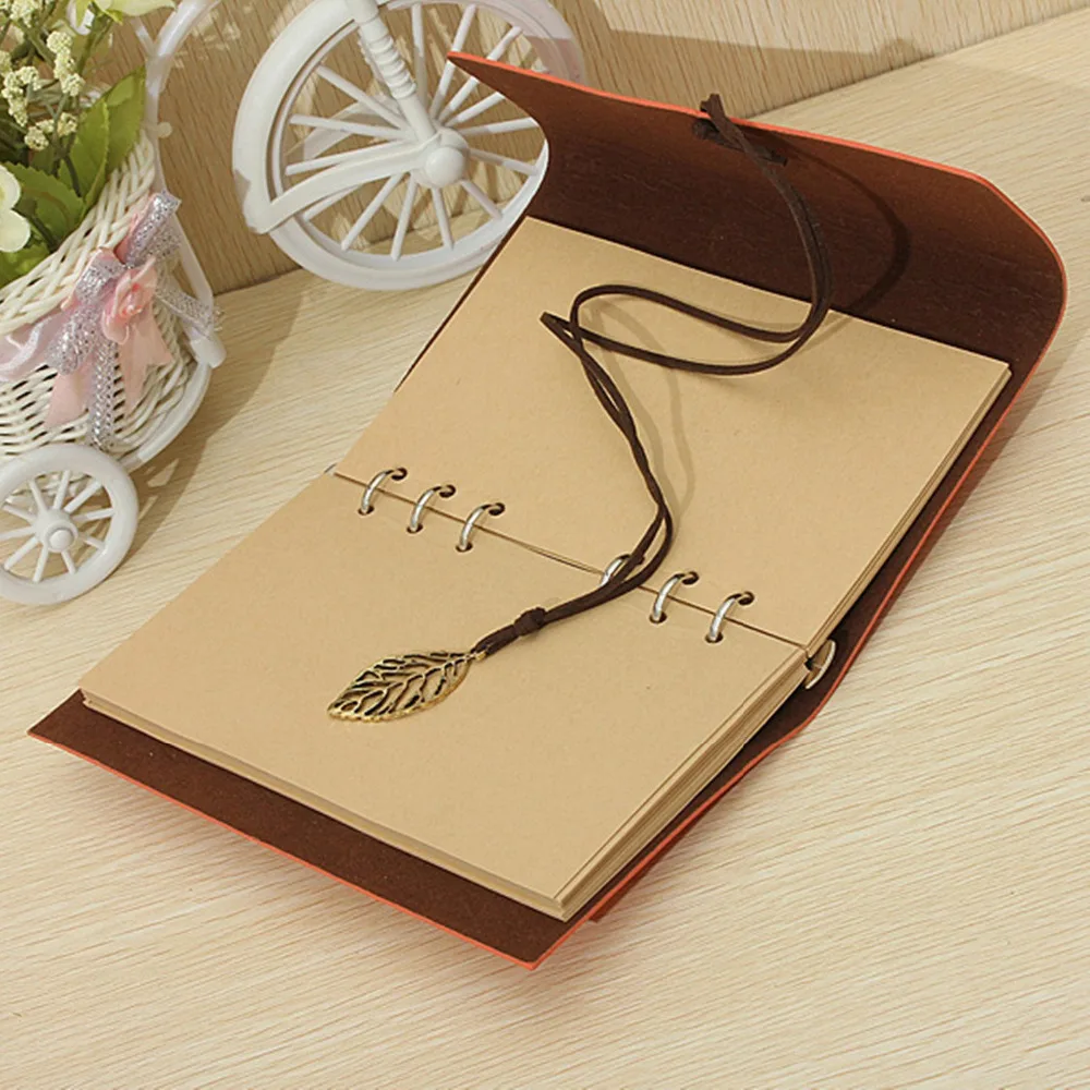 Винтажный чехол из искусственной кожи в стиле ретро|loose leaf|leather cover notebookdiary blank |