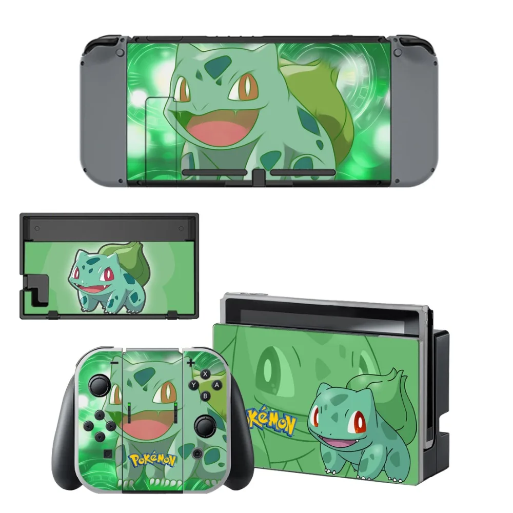 Pokemon GO наклейка виниловой кожи протектор Стикеры для nintendo переключатель NS консоли+ контроллер+ держатель подставки защитный