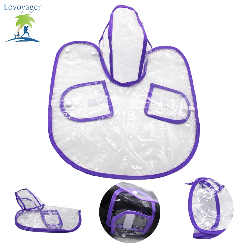 Одежда для домашних животных прозрачный розовый плащ собак xs водонепроницаемый