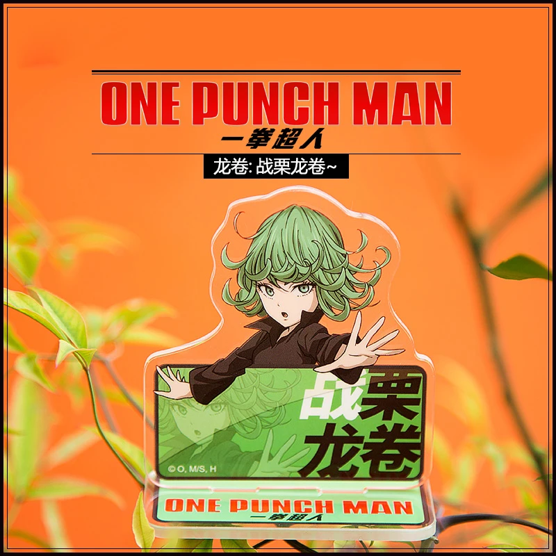 Японское аниме ONE PUNCH MAN Saitama Genos Tatsumaki Косплей фигурка на акриловой подставке