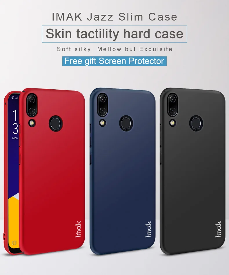 IMAK для Asus Zenfone 5 ZE620KL, чехол, Ультратонкий Жесткий чехол для телефона из поликарбоната, чехол для Asus Zenfone 5z ZS620KL с пленкой