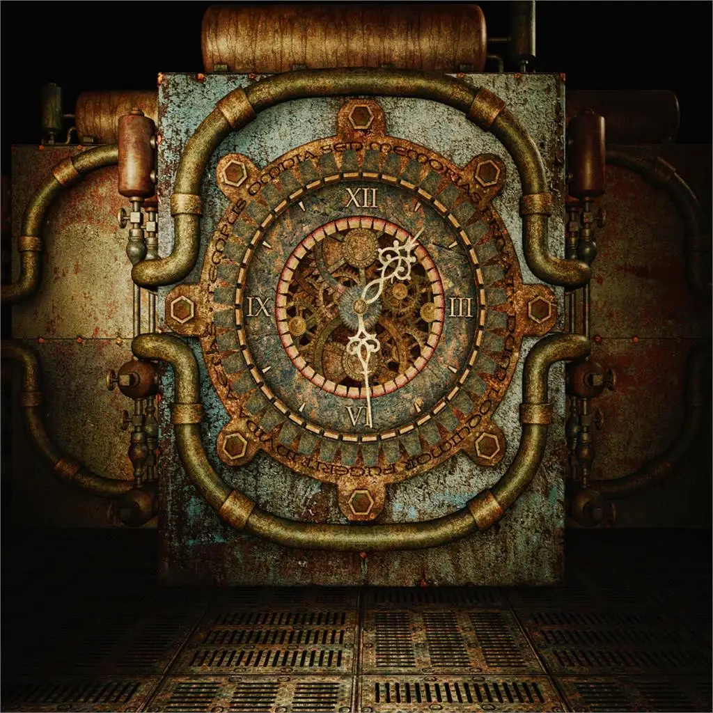 Allenjoy backdrops Photography vintage the style of steampunk clock baby children backgrounds for photo studio photographer | Электроника