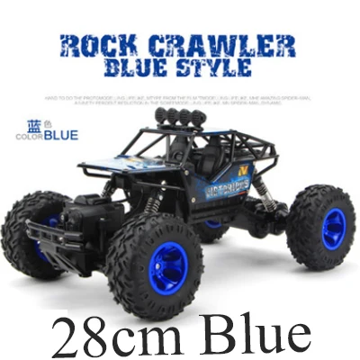 28cm Blue Новые 1 шт RC автомобили 1/12 2,4G рок, 4x4 вождения автомобиля двойной привод двигателей удаленного Управление модель автомобиля внедорожник игрушка 4WD D20 - Цвет: 28cm Blue