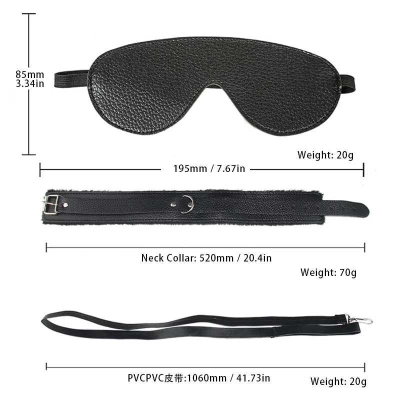 8 шт./компл. нижнего белья БДСМ секс обязательный набор наручники feetcuff шеи кнут