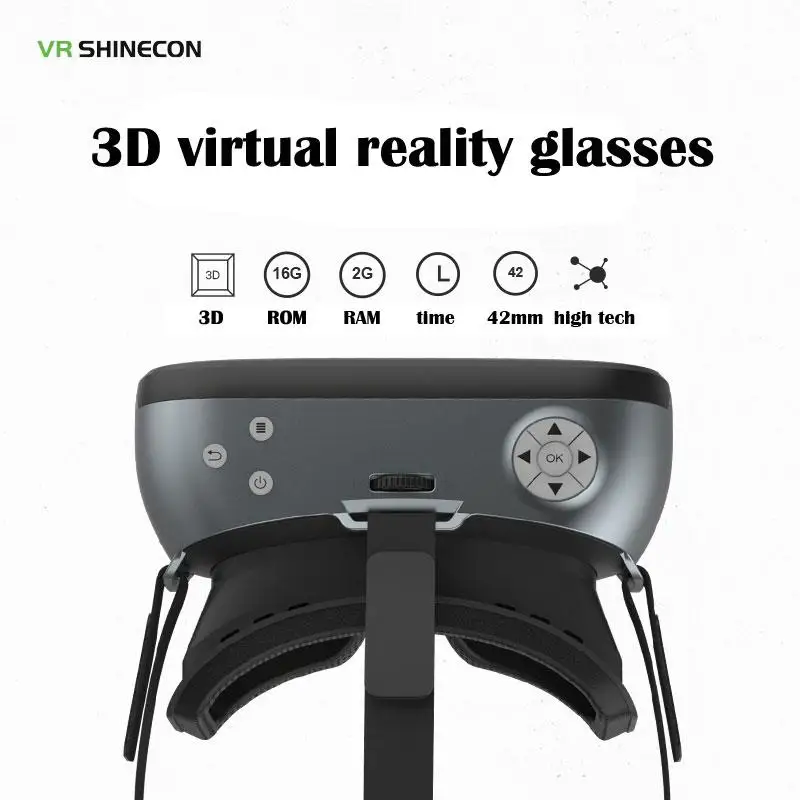 Новинка SHINECON 4,0 3D коробка иммерсивный VR Bluetooth геймпад опция 2G ram 16G rom wifi Allwinner AIO-01 Очки виртуальной реальности