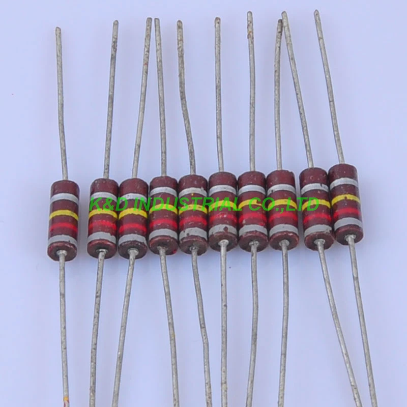 

10pcs Carbon Composition vintage Resistor 0.5W 820K 0.33ohm