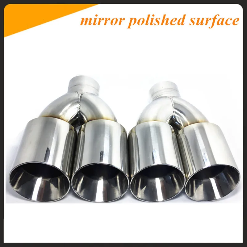 Универсальный автомобильный глушитель выхлопной наконечник трубы на входе 76 мм