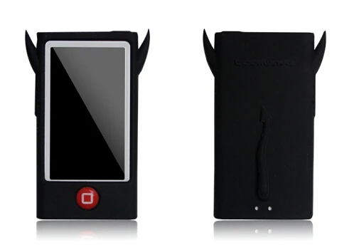 Чехол для Ipod Nano 7, чехол карамельного цвета, Мягкий ТПУ силиконовый чехол в стиле ангела дьявола для Apple iPod Nano 7, Защитная крышка для экрана - Цвет: Черный