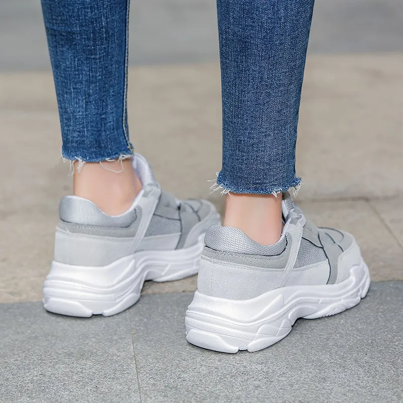 New Arrival Fashion Daddy Shoes Spring Summer Lace-up Mixed Colors Women Casual Breathable Sneaker Platform Trainers | Обувь